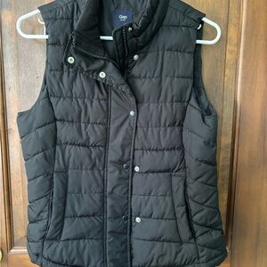 GAP Women's Quilted Black Vest